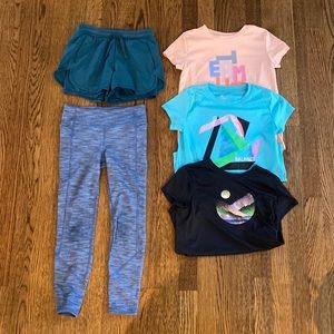 Girls All in Motion brand lot, size 7/8